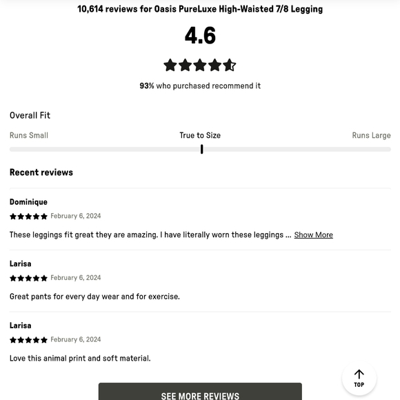 Fabletics Oasis Pureluxe HW 7/8 Leggings - Picture 7 of 8